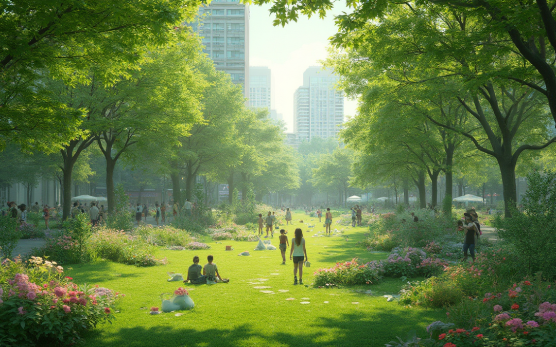 Improving Urban Air Quality with Green Spaces: A Sustainable Approach